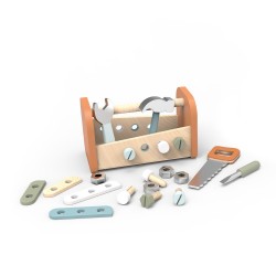 Ξύλινη Εργαλειοθήκη Και Πάγκος Εργασίας 25x13,5x15 cm