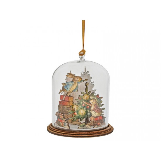 Peter Rabbit™ and Benjamin Bunny™  Wooden Hanging Ornament