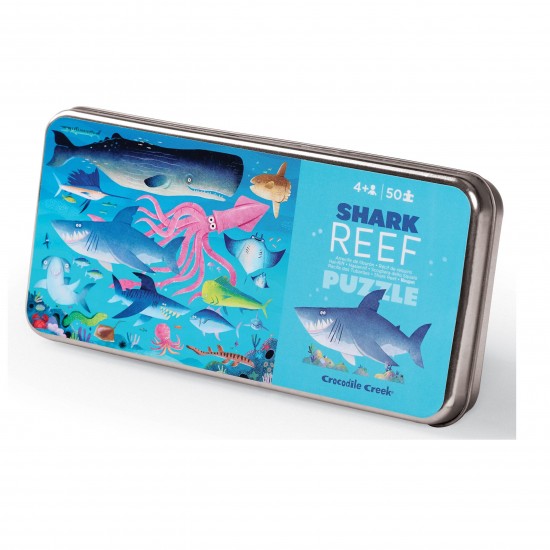 50-pcs Tin Puzzle Shark Reef