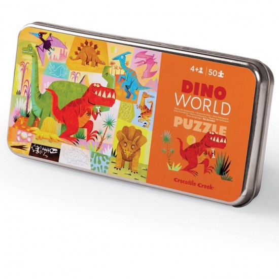50-pcs Tin Puzzle Dino World