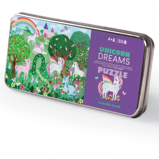 50-pcs Tin Puzzle Unicorn Dreams