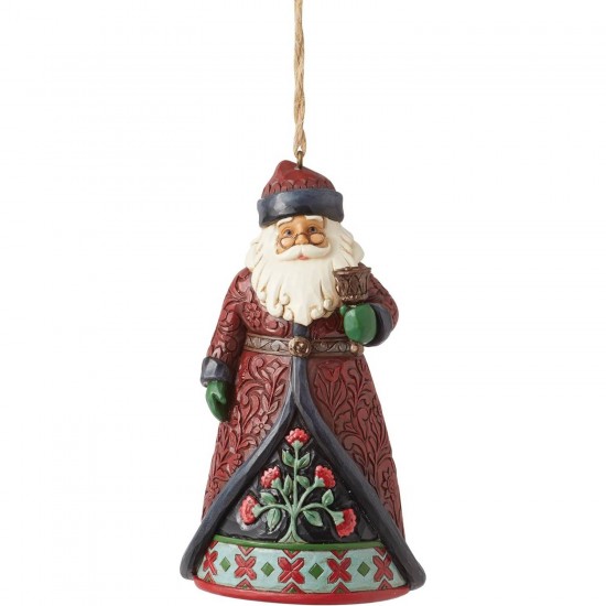 Santa with Bell Hanging Ornament 11,5 cm