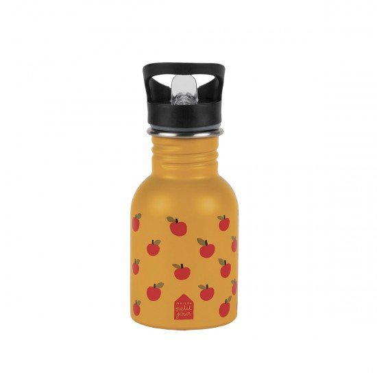 Μπουκάλι Ανοξείδωτο με καλαμάκι  0,35L POMME