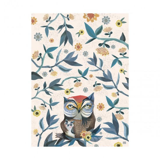 Πετσέτα Κουζίνας Πολύχρωμη Owl & Owlet 70x50 cm