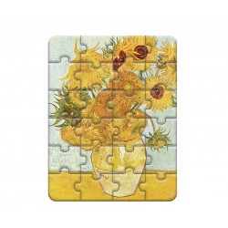 Artist Puzzle Vase w Flowers  24pcs