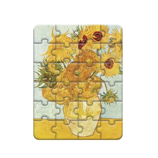 Artist Puzzle Vase w Flowers  24pcs