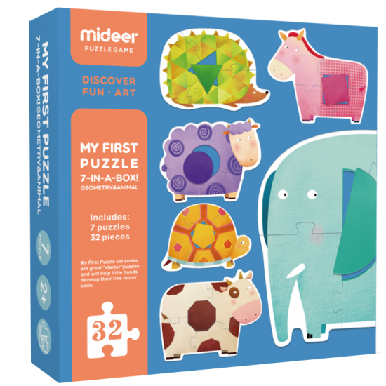 Geometry & Animal Puzzle 32pcs
