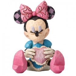 Minnie Mouse With Heart Mini Figurine 7 cm
