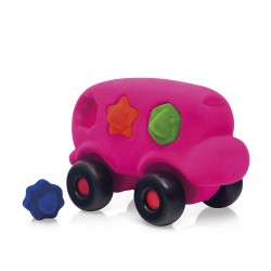 Shape Sorter Bus Large Pink 22x12,5x15 cm