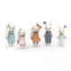 Οικογένεια Rabbit με χαρακτήρες 12 cm