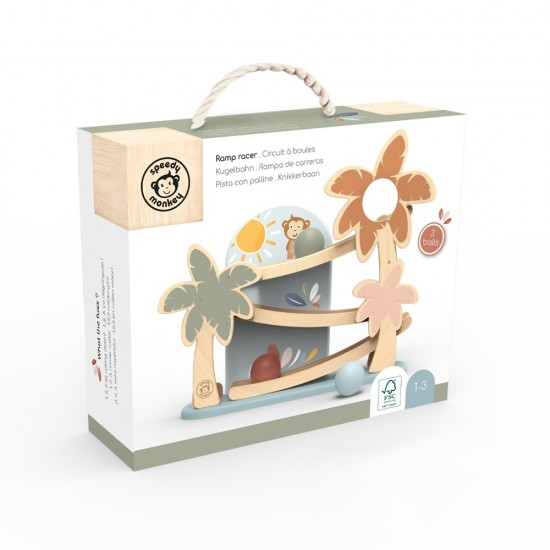 Ξύλινη Ράμπα ανάπτυξης κινητικών δεξιοτήτων 35,5x11,6x34 cm