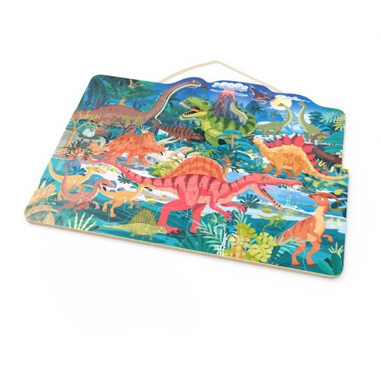 Ξύλινο Μαγνητικό παζλ Δεινόσαυρος 48 τεμ 5+ 42x33x1 cm