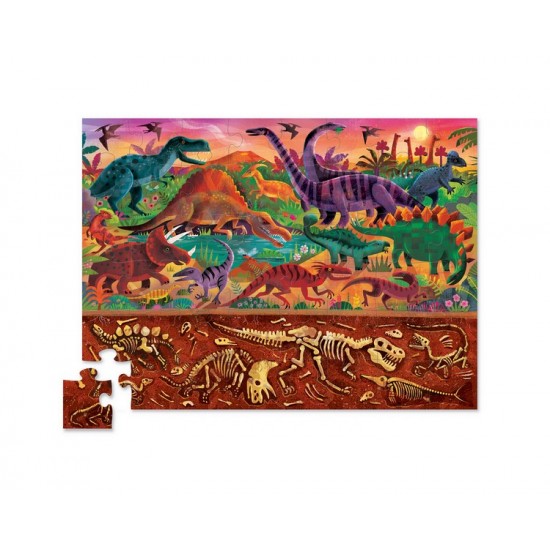 48-pcs Above & Below Dinosaur World