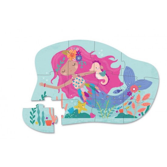 12-pc Mini Puzzle Mermaid