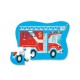 12-pc Mini Puzzle Fire Truck