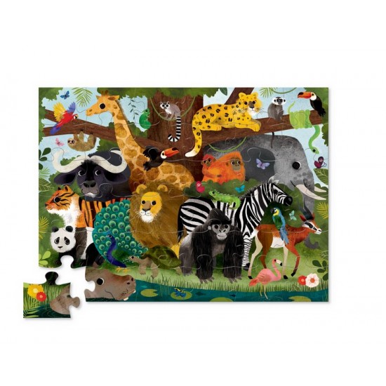 36-pcs Puzzle Jungle Friends