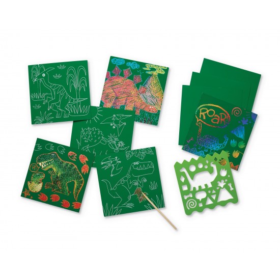 Scratch Art Dinosaur