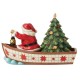 Seas of Giving (Santa in Boat with Tree Figurine) 17 cm