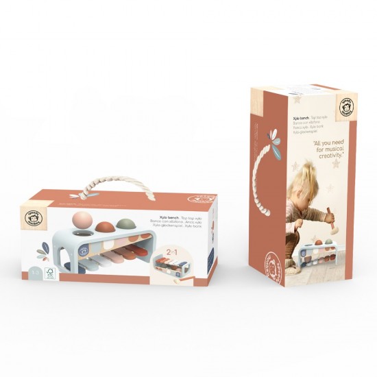 Ξυλόφωνο Με Σφυρί Αντιστοίχισης 25x11x12 cm