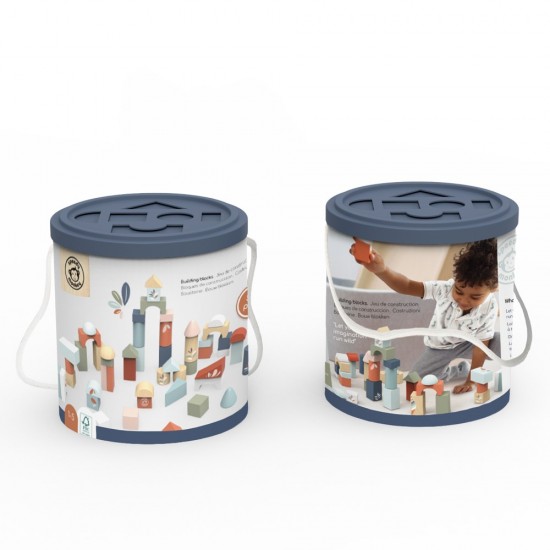 Ξύλινοι Κύβοι ταξινόμησης 50 τεμ 18x18x18,5 cm