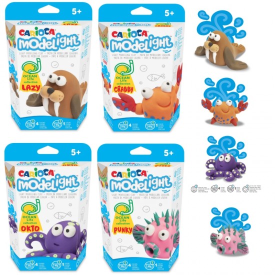 ΠΗΛΟΣ CARIOCA  MODELIGHT ΣΕΤ OCEAN LIFE