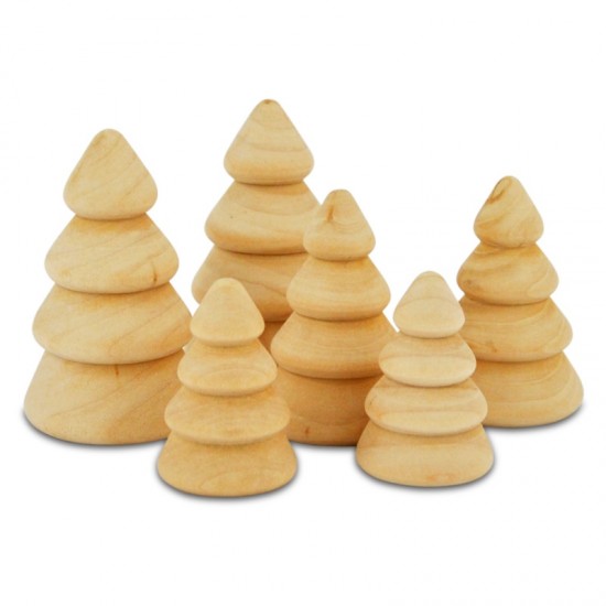 ΔΙΑΚΟΣΜΗΤΙΚΑ ΞΥΛΙΝΑ ΔΕΝΤΡΑ ΣΕΤ 6τεμ.