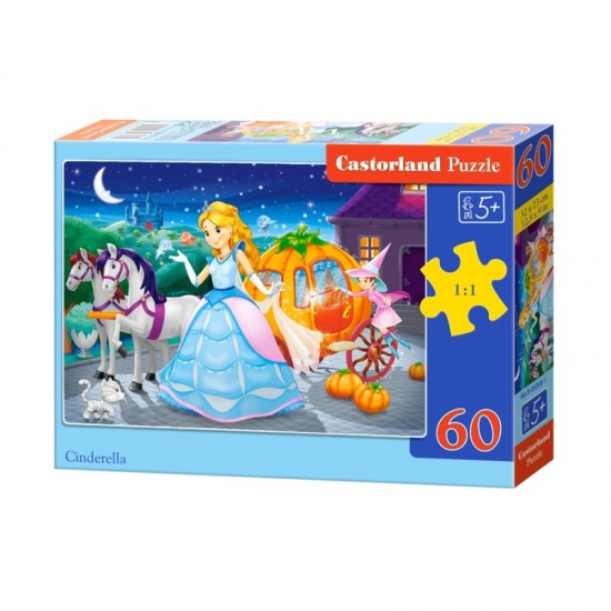 PUZZLE  CASTORLAND 60τεμ. Cinderella (320x230mm)