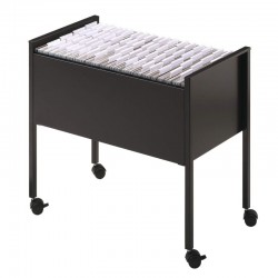 ΒΑΣΗ DURABLE TROLLEY  ΓΙΑ ΝΤΟΣΙΕ ΚΡΕΜΑΣΤΑ (για 80τεμ. A4) Μαύρο