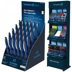 ΒΙΤΡΙΝΑ RACK ΣΤΥΛΟ SCHNEIDER ROLLER BALL ONE HYBRID C 0.5  (stand 30τεμ.)