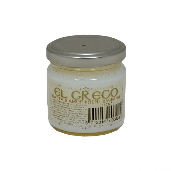 ΠΑΣΤΑ ΔΙΑΜΟΡΦΩΣΗΣ EL GRECO CRISTAL GEL 3D  ΔΙΑΦΑΝΗ 110ml