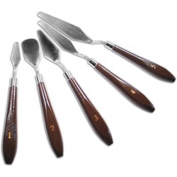 ΣΠΑΤΟΥΛΕΣ ΜΕΤΑΛΛΙΚΕΣ ΖΩΓΡΑΦΙΚΗΣ MEYCO ΣΕΤ 5τεμ.