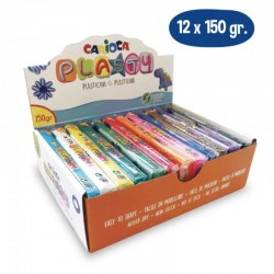 ΠΛΑΣTEΛΙΝΗ CARIOCA 150gr stand 12τεμ.