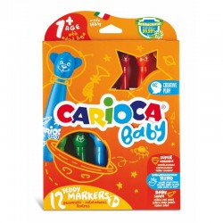 ΜΑΡΚΑΔΟΡΟΙ CARIOCA BABY JUMBO 1+  TEDDY 12 χρωμ.