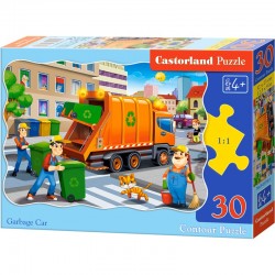 PUZZLE  CASTORLAND 30τεμ. Garbage car (320x230mm)