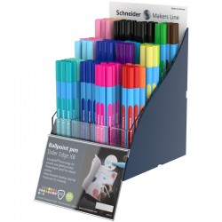 ΒΙΤΡΙΝΑ SIS ΣΤΥΛΟ SCHNEIDER SLIDER EDGE ΧΒ (stand120τεμ.)