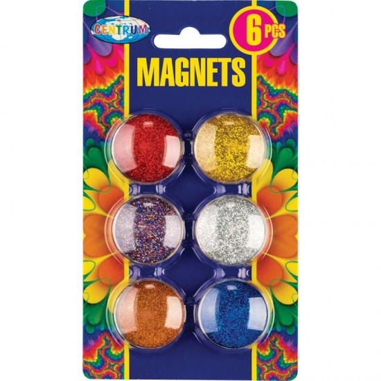 ΜΑΓΝΗΤΕΣ CENTRUM GLITTER 30mm ( μπλίστερ 6τεμ.)