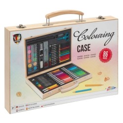 ΧΡΩΜΑΤΑ ΣΕΤ ΞΥΛΙΝΗ ΚΑΣΕΤΙΝΑ 86τεμ.