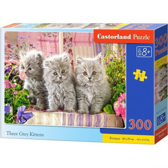 PUZZLE  CASTORLAND 300τεμ. Three Grey kittens