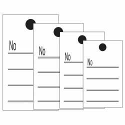 ΕΤΙΚΕΤΕΣ ΚΑΠΝΟΥ Νο 4  5x8,5 (πακέτο 500 τεμ.)