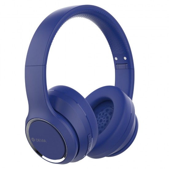 ΑΚΟΥΣΤΙΚΑ DEVIA HEADPHONE BLUETOOTH BLUE