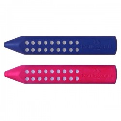 ΓΟΜΕΣ FABER CASTELL ΜΟΛΥΒΙ GRIP ΜΠΛΕ/ΚΟΚΚΙΝΗ