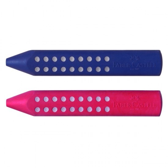 ΓΟΜΕΣ FABER CASTELL ΜΟΛΥΒΙ GRIP ΜΠΛΕ/ΚΟΚΚΙΝΗ