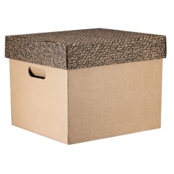 ΚΟΥΤΙ ΑΠΟΘΗΚΕΥΣΗΣ ΧΑΡΤΙΝΟ ΚΡΑΦΤ ΙΩΝΙΑ ΜΕ ΚΑΠΑΚΙ 37x51x29 cm (0209)