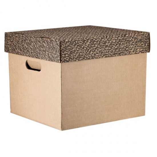ΚΟΥΤΙ ΑΠΟΘΗΚΕΥΣΗΣ ΧΑΡΤΙΝΟ ΚΡΑΦΤ ΙΩΝΙΑ ΜΕ ΚΑΠΑΚΙ 37x51x29 cm (0209)