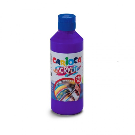ΧΡΩΜΑΤΑ ΑΚΡΥΛΙΚΑ CARIOCA ΜΠΟΥΚΑΛΙ 250ml VIOLET