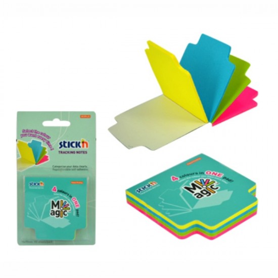 ΧΑΡΤΑΚΙΑ Stick'N 4ΧΡΩΜΑΤΩΝ 70Χ70 100Φ