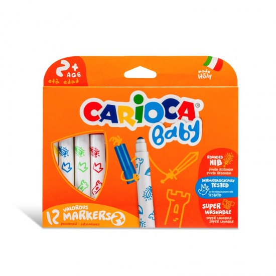 ΜΑΡΚΑΔΟΡΟΙ CARIOCA BABY JUMBO 2+ 12 χρωμ.