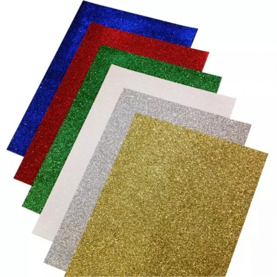 ΧΑΡΤΟΝΙΑ GLITTER COLORFIX 25Χ35 250γρ.ΣΕΤ 10τεμ.ΑΣΟΡΤΙ