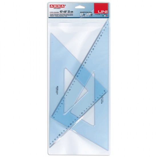 ΤΡΙΓΩΝΑ ΖΕΥΓΗ (45o+60o) ARDA UNI 35cm