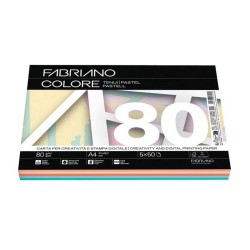 ΧΑΡΤΙ ΦΩΤΟΤΥΠΙΚΟ FABRIANO COLORE MIX ΠΑΛ ΧΡΩΜΑΤΑ Α4 80gr (5χ50φ)